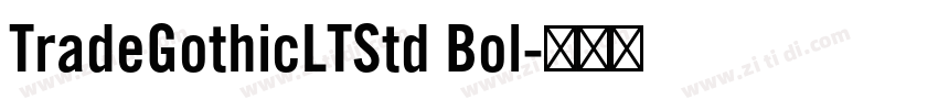 TradeGothicLTStd Bol字体转换